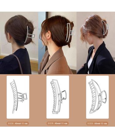 Yotoyou 9-Piece Metal Hair Clips Set for Women & Girls | Silver Clips for Thick & Thin Hair - Buy Online on GoSupps.com
