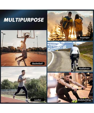 Ruilala Knee Support - Compression Band for Men & Women - Ideal for Meniscal Tear Arthritis & Tendon Inflammation - Blue Size M - Perfect for Fitness & Weightlifting - Buy Online on GoSupps.com