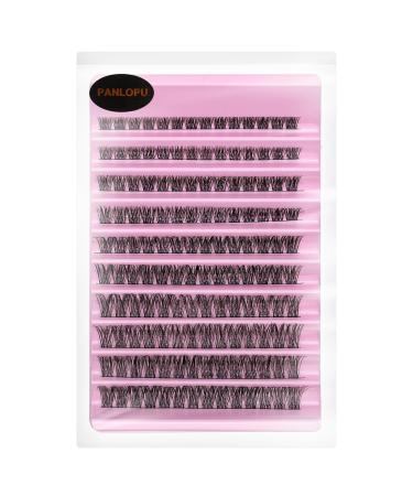 False Eyelashes Natural Look Synthetic Fibers Extension Lengthening DIY D Curl Eyelashes Reusable Cluster Lashes eyelash strings 8/10/12/14/16mm by PANLOPU (002-8/10/12/14/16mm)