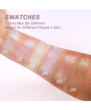 YOUNG VISION Baked Highlighter Powder Palette - Sheer Pearl Shimmer Shades - Face Makeup - Highly Pigmented - 0.19 Oz - Buy Online on GoSupps.com