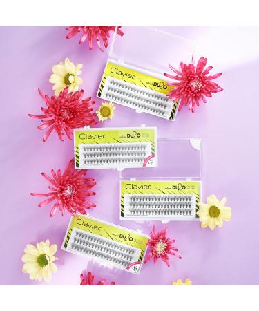 Clavier Artificial Eyelashes Tufts DU2O - Double Volume | Ultra Volume Eyelashes in Various Lengths (8-14mm) | Perfect 13mm Look - Buy Online on GoSupps.com