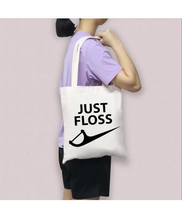 BDPWSS Dentist Carrier Bag - Funny Canvas Shoulder Bag for Dental Hygienists & RDH Assistants | Perfect for Dental Floss & Accessories - Buy Online on GoSupps.com