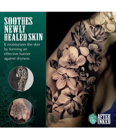 After Inked Non-Petroleum Jelly 13oz - Tattoo Aftercare Ointment with Grape Seed Oil - Piercing & PMU Moisturizer - Buy Online on GoSupps.com