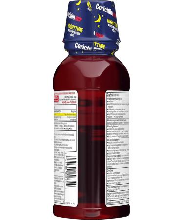 Coricidin HBP Nighttime Multi-Symptom Cold Cherry - 12 fl oz (By Coricidin) - Buy Online on GoSupps.com