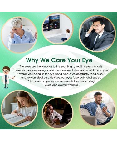 Eye Vitamin 37 in 1 Supplement for Man Woman Full Eye Support Inspired by AREDS 2 with Lutein Zeaxanthin Bilberry Extract Anthocyanin Omega-3 and CoQ10 Anti Aging Softgels 90 Count (Pack of 1) Brown - Buy Online on GoSupps.com