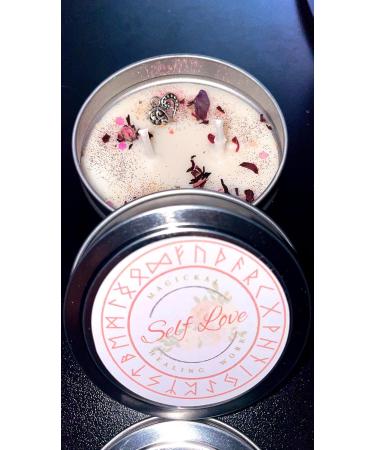 Aromatherapy Intention Candle for Self Love Peony & Pink Grapefruit White Rose International Shipping Available - Buy Online on GoSupps.com