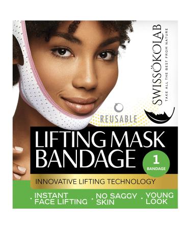 Reusable Face Slimming Strap Double Chin Reducer V Line Mask Chin Up Patch Chin Mask V Up Contour Tightening Firming Face Lift Tape Neck Bandage V-Line Lifting Patches V Shaped Belt