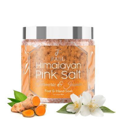 Fasl Himalayan Pink Salt Foot Soak with Organic Jasmin and Turmeric Essential Oil - 8 Oz