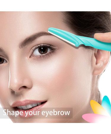 24-Piece Eyebrow Razor Shaper Trimmer Set for Women and Men - ACKLLR Green Pink Yellow - Buy Online on GoSupps.com