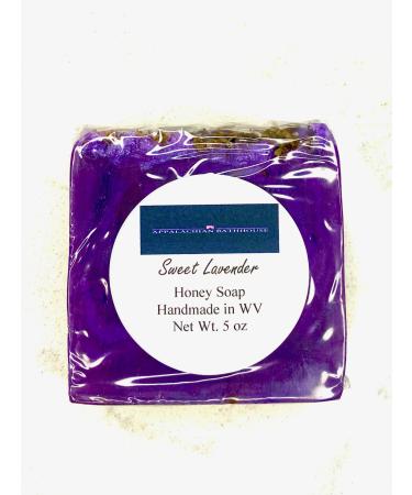 Sweet Lavender Honey Soap 5 oz Handmade in WV