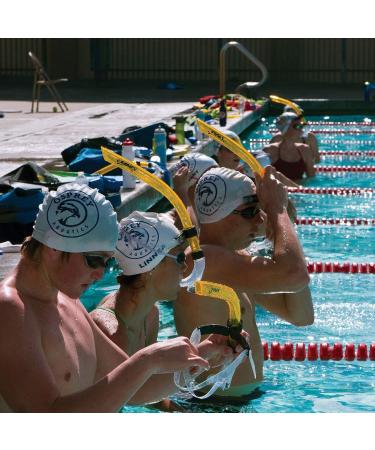 FINIS Original Center-Mount Swimmer's Snorkel - Yellow - Adult | Ideal for Lap Swimming and Swim Training - Buy Online on GoSupps.com