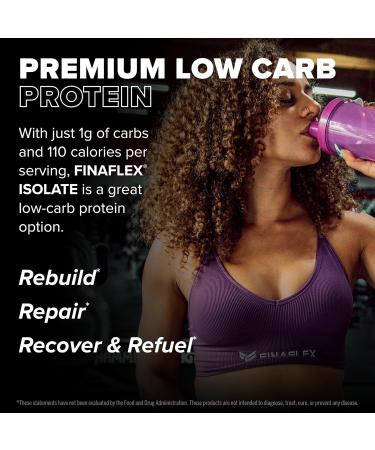 FINAFLEX Isolate Peanut Butter - 2 lb - 25 Grams of Iso Protein Per Serving - Milkshake-Like Taste - Zero Sugar Zero Fat & Gluten Free - 30 Servings - Buy Online on GoSupps.com