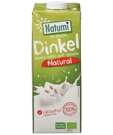 Natumi Spelt Drink Natural | Organic | Spelt drink | Pack of 8 (8 x 1l)