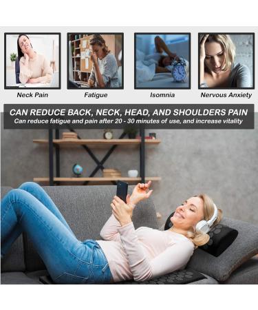 Belmalia Acupressure Mat with Pillow - Relaxation & Massage Set with Neck Support | Portable Black Acupressure Mat - Buy Online on GoSupps.com