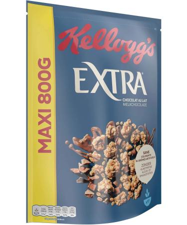 Kellogg's Extra Milk Chocolate Chip Cereal Sachet 800g - Buy Online on GoSupps.com