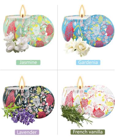 Candles Gift Set for Women - 4 Pack Scented Candle Bundle for Birthday, Anniversary, Thank You Gift - Floral Scents for Stress Relief, Relaxation, and Meditation - Buy Online on GoSupps.com