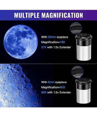 Merkmak Kids Telescope 360/50mm Spotting Scope | 90X Refractor Telescope for Astronomy Beginners with Tripod | Ideal Gift for Stargazing and Deep Space Observation - Buy Online on GoSupps.com