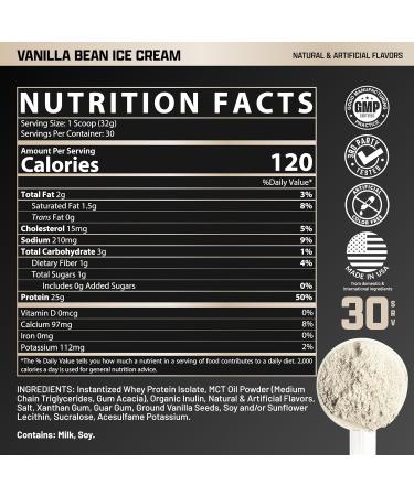 Nutrex Research IsoFit Whey Protein Powder Instantized 100% Whey Protein Isolate (30 Servings (Pack of 1), Vanilla Bean Ice Cream) Vanilla Bean Ice Cream 2.14 Pound (Pack of 1) - Buy Online on GoSupps.com