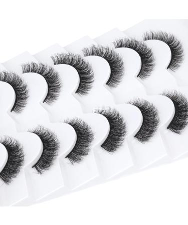 HeyAlice 5D Mink Cat Eye False Eyelashes 15mm - 7 Pairs Short Natural Look Extension - H07 Human Hair Style - Buy Online on GoSupps.com
