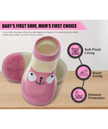 Dookeh Baby Shoes Soft Sole Sneakers 12-18 Months - Pink - Buy Online on GoSupps.com