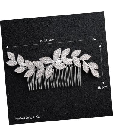DOITOOL Tocados Para El Wedding Hair Accessories Silver Hair Comb Alloy Hair Comb Tiara Bridal Comb Bridal Side Comb European and American Headgear Banquet - Buy Online on GoSupps.com