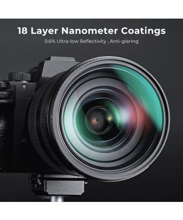K&F Concept 52mm Black Diffusion 1/4 Filter - Cinematic Mist Effect for Video/Vlog/Portrait Photography - Buy Online on GoSupps.com