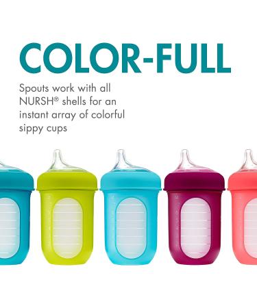 Boon NURSH Silicone Sippy Cup Lid 6 Months+ (Pack of 3) - 1L Capacity - 3 Count - Buy Online on GoSupps.com