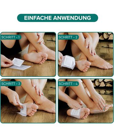 Loverika Detox Foot Pads - Enhanced Recipe 100% Natural Ingredients Boost Energy & Well-Being | 10 Pieces for Cleansing & Detoxification - Buy Online on GoSupps.com