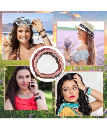 Boho Hair Tie Bracelets for Women - 30PCS Hair Ties in 5 Styles, No Damage Hair Elastics - Buy Online on GoSupps.com
