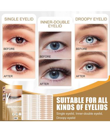 Invisible Eyelid Lifter Strips - 480pcs for Droopy, Hooded, Single & Uneven Mono-Eyelids - Buy Online on GoSupps.com