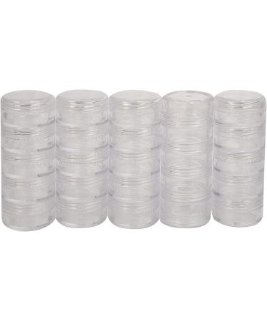 The Beadsmith Clear Plastic Bead Storage Case - 25 Removable Jars, 5 Screw Top Lids - Organizer for Jewelry and Crafts - Buy Online on GoSupps.com