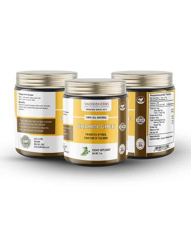 Brahmi Ghee by Vadik Herbs | Pure Herbal Ghee Made in USA | Premium Potency Formula - Buy Online on GoSupps.com