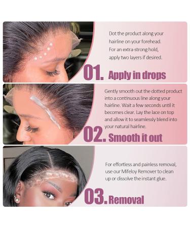 6 Piece Beginners Cosplay Set: Invisible Wig Glue Adhesive Remover Hair Wax Net Caps & Edge Control Brush - Buy Online on GoSupps.com