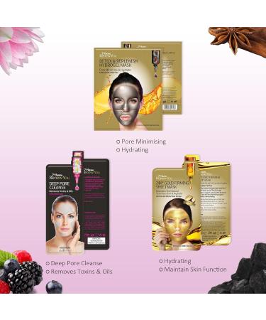 7th Heaven 'Complete Beauty Bag Pamper Gift Set 20 Skincare Face Masks to Cleanse and Moisturise Skin and Volumise Hair - Buy Online on GoSupps.com