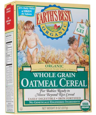 Earth's Best Whole Grain Oatmeal Cereal 8 oz (227 g)