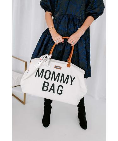 Childhome Mommy Bag - Large Capacity Travel & Changing Bag with Wrap Pocket Adjustable Strap & Insulating Divider - Teddy Ecru - Buy Online on GoSupps.com