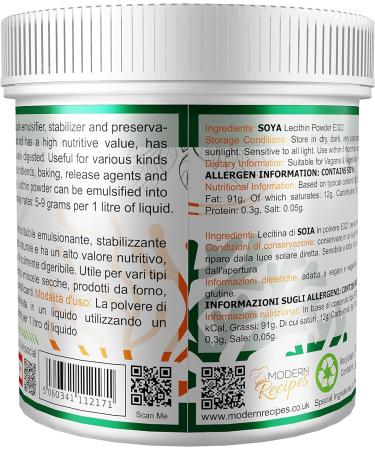 Lecithin Powder 500g - Premium Quality, Vegan, Non-GMO, Gluten Free - Soya Lecithin Powder in Recyclable Container - Buy Online on GoSupps.com