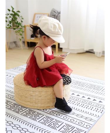 Baby Booties Slippers | Infant Boots for First Steps | Winter Sock Crib Shoes | Boys Girls 0-18 Months | 6-12 Months C Black - Buy Online on GoSupps.com