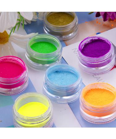 Duufin 36 Colors Pigment Nail Powder - Luminous Iridescent Pearlescent Powder for Nail Art, Body & Crafts - Buy Online on GoSupps.com