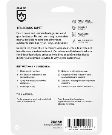 GEAR AID Tenacious Tape Ripstop Repair Tape 3 x 20 OD Green - 2 Pack | Fabric & Vinyl Repair - Buy Online on GoSupps.com