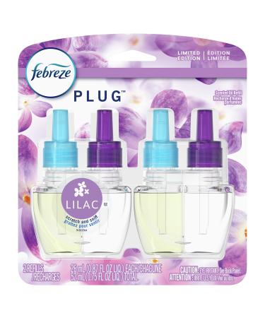 Febreze Odor-Eliminating Plug Air Freshener Refill - Lilac - 2 Refills 10.0 ounces 1.75 Fl Oz