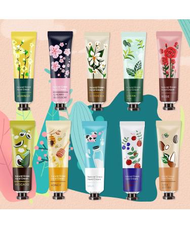 Ownest 10 Pack Plant Fragrance Hand Cream Moisturizing Hand Care Cream Travel Gift Set With Natural Aloe And Vitamin E For Men And Women-30ml - Buy Online on GoSupps.com