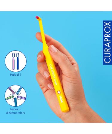 Curaprox CS 1006 Single-Tuft Toothbrush Pack of 2 - Random Color | International Shipping Available - Buy Online on GoSupps.com