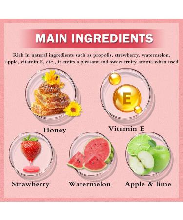 3PCS Bee Lip Balm Honey Pot Honey Strawberry Watermelon Lip Mask Sleeping Honey Lip Mask Overnight Hydrating Propolis Honey Pot Lip Balm for Cracked & Dry Lips Care with Pink Lip Mask Honey+Strawberry+Watermelon - Buy Online on GoSupps.com