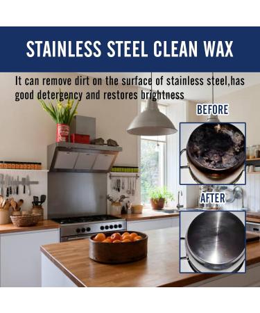 Stainless Steel Cleaner Paste | Powerful Stain Removal & Luster Restoration (3pcs) | International Shipping Available - Buy Online on GoSupps.com