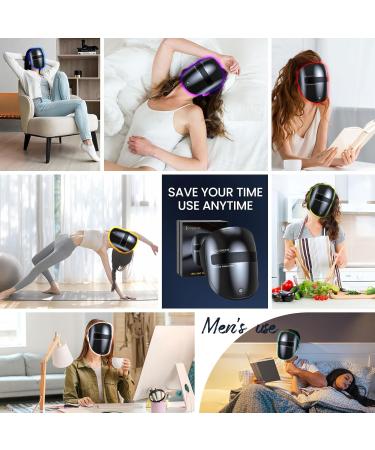 LED Face Mask Light Therapy - 7-Color Anti-Aging & Acne Reduction Mask | Wireless Portable Beauty Device for Home Skincare - Buy Online on GoSupps.com
