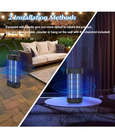 EUQQU 22W Mosquito Trap - Effective Insect Killer for Indoor & Outdoor Use | UV Light Electric Fly Trap for Bedroom Kitchen Garden Patio - Non-Toxic & Covers 100  - Buy Online on GoSupps.com