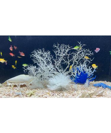 BEGONDIS 8-Piece White Artificial Coral Decoration Set | Transform Your Aquarium into an Underwater World | International Shipping Available - Buy Online on GoSupps.com