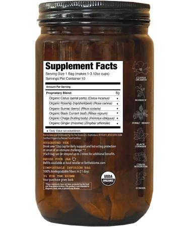 Clinically Proven Immune Support | For The Biome Organic Cistus Herbal Formula | Fast-Acting, 10 Count Refillable Jar - Buy Online on GoSupps.com