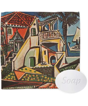 YouCustomizeIt Mediterranean Landscape by Pablo Picasso Washcloth Square (12" x 12")